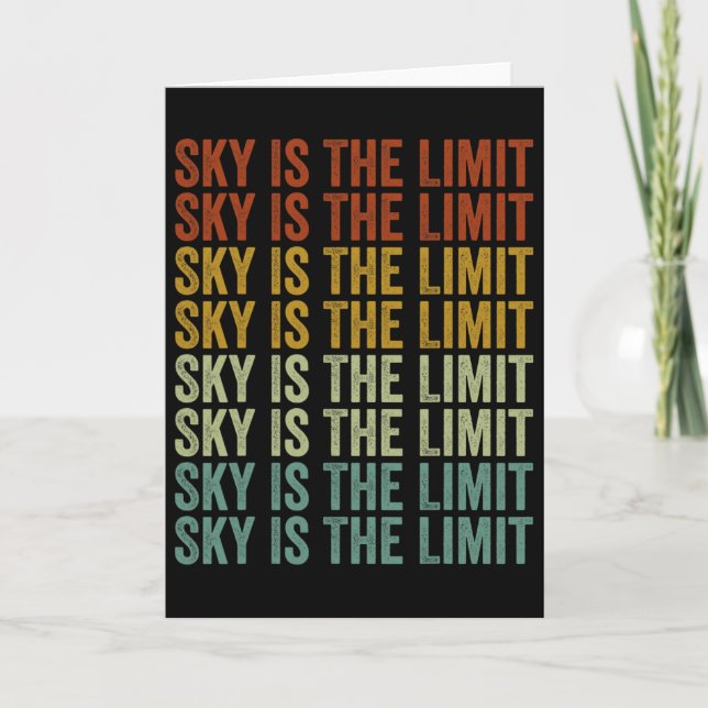 Sky Is The Limit Rock Mountain  Card (Front)