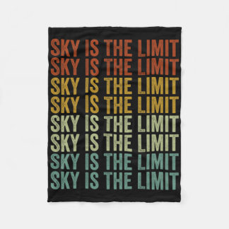 Sky Is The Limit Rock Mountain  Fleece Blanket