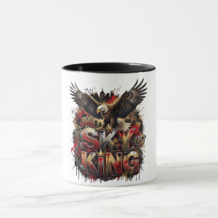Sky King Eagle Coffee Mug   Fierce Wildlife Art Mu