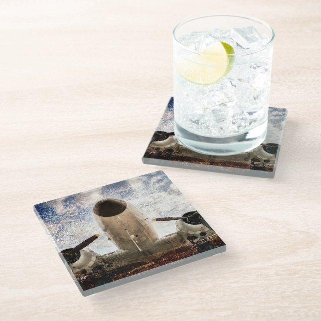 Sky Legend Glass Coaster (Angled)