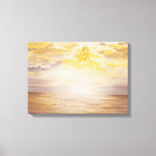 Sky Lotus Canvas Print