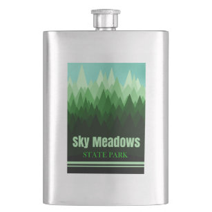 Sky Meadows State Park Virginia Forest Hip Flask