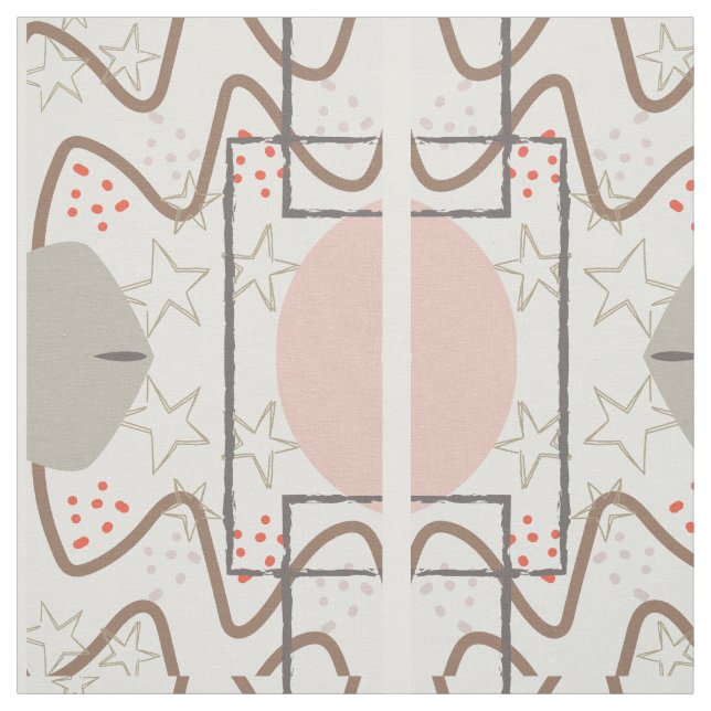 Sky Mid Century Modern Fabric (Swatch)