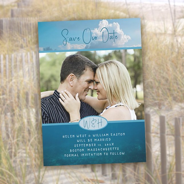 Sky n Water Photo Save Our Date Announcement (Creator Uploaded)