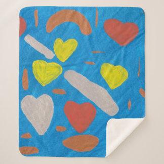 Sky of Love Sherpa Blanket