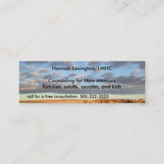 Sky Professional Therapy Counsellor Minicard Mini Business Card