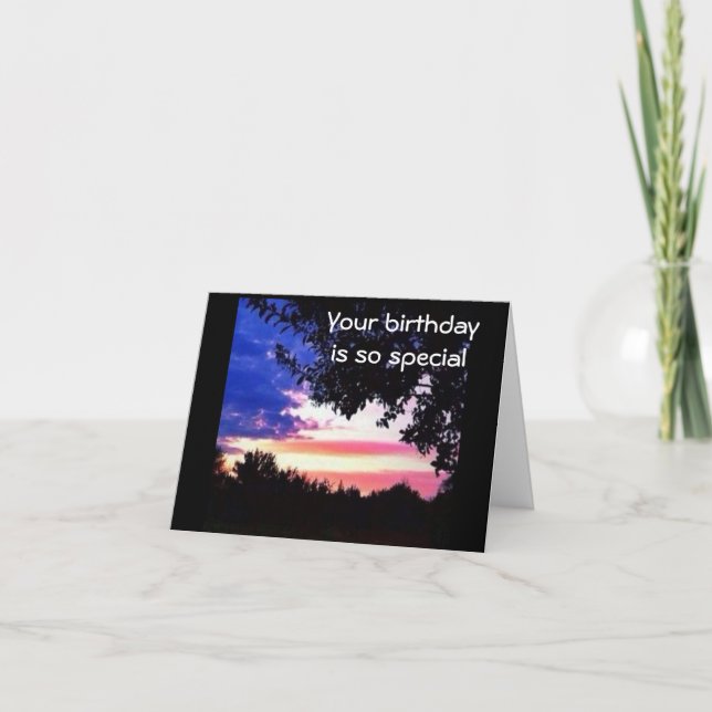 SKY PUT ON A "SPECIAL DISPLAY" ON YOUR BIRTHDAY CARD (Front)