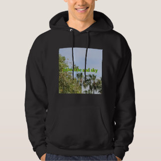 Sky Reaching Palm Trees Women’s Hoodie – Nature Ae