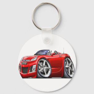 Sky Red Car Keychain