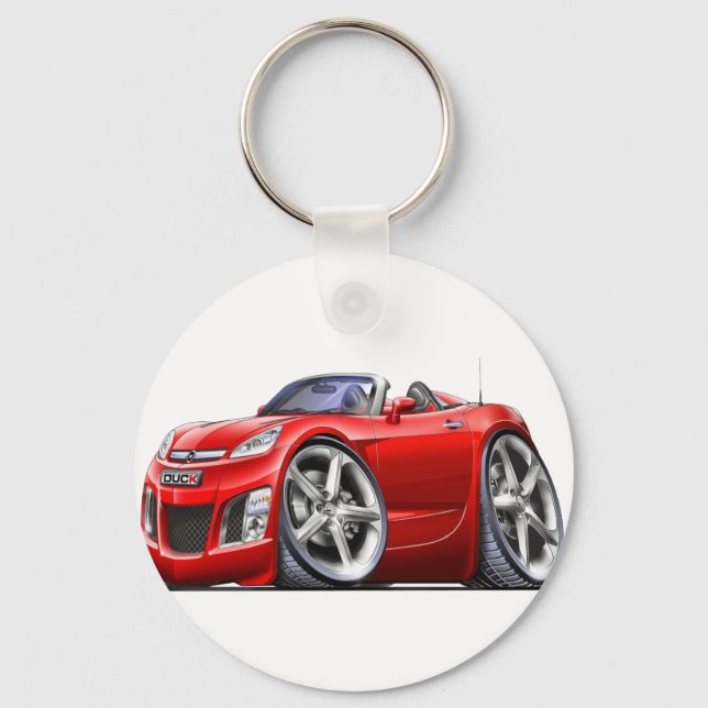 Sky Red Car Keychain (Front)