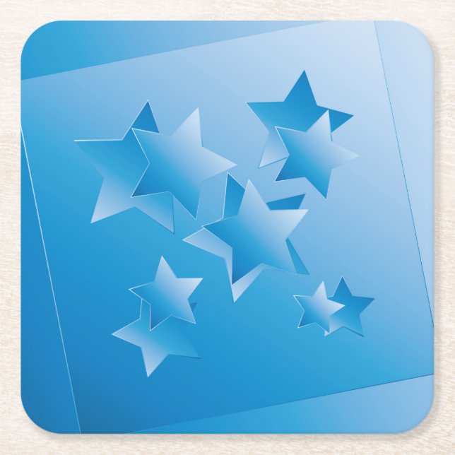 Sky s  windows square paper coaster (Front)