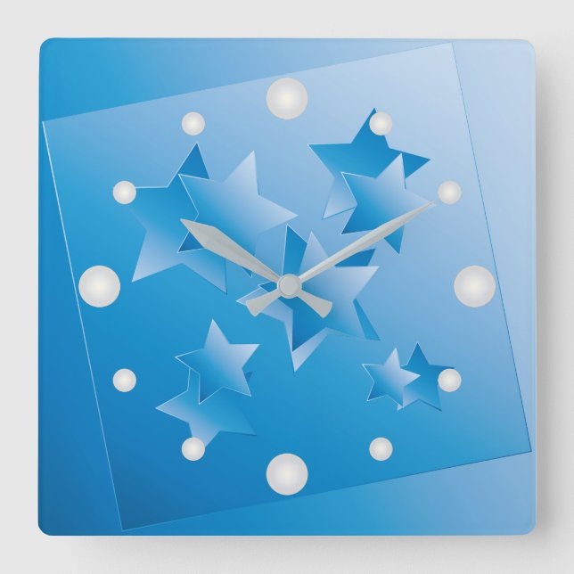 Sky s  windows square wall clock (Front)