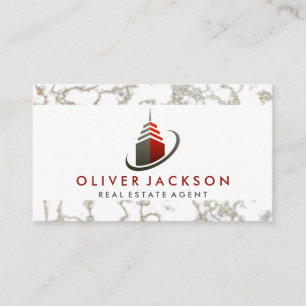 Sky Scraper Building Icon Business Card