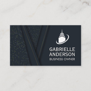 Sky Scraper Building Icon Business Card