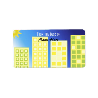 Sky Scraper Design Label