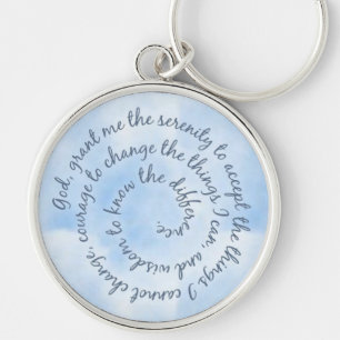 Sky Serenity Prayer Keychain