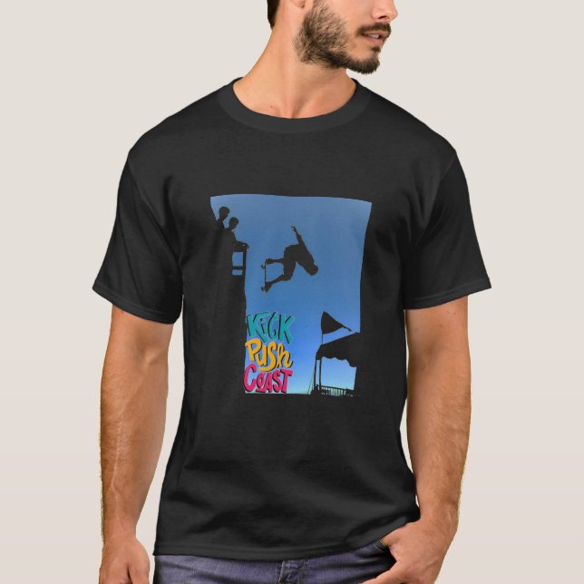 sky skateboarding T-Shirt (Front)