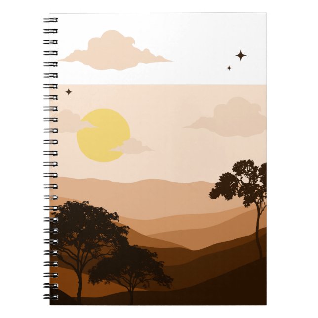 Sky Spiral Photo Notebook (80 Pages B&W) (Front)