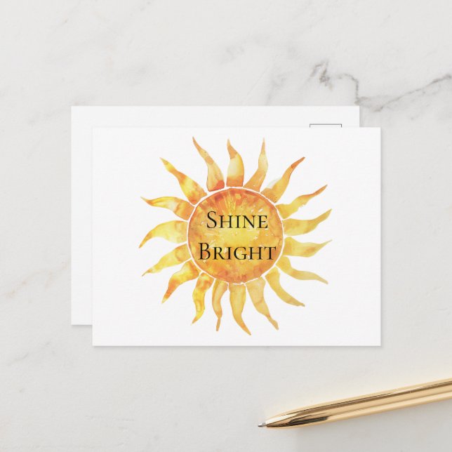 Sky Sun Shine Bright Postcard (Front/Back In Situ)