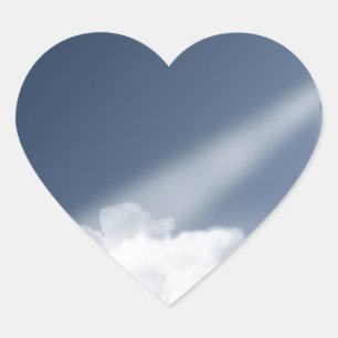 Sky Tall Lighthouse Heart Sticker