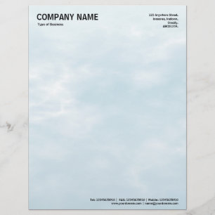 Sky Texture 01 Letterhead