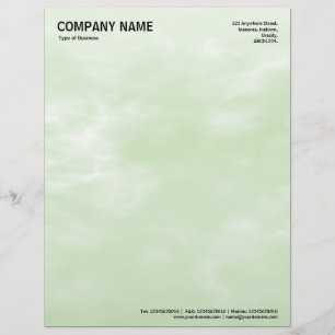 Sky Texture 01 Light Green Letterhead
