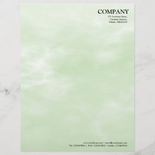 Sky Texture 02 Light Green Letterhead