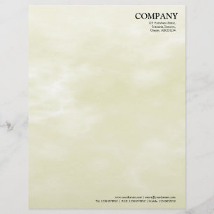 Sky Texture 02 Light Yellow Letterhead