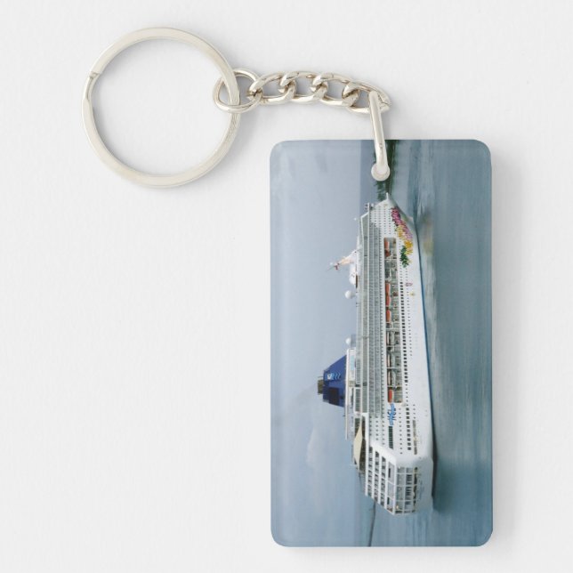 Sky Turning in Nassau Keychain (Front)