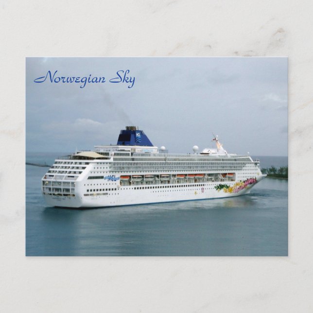 Sky Turning in Nassau Postcard (Front)