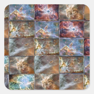 SKY Wave Tile Work Graphics Square Sticker