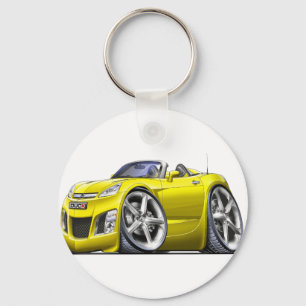 Sky Yellow Car Keychain