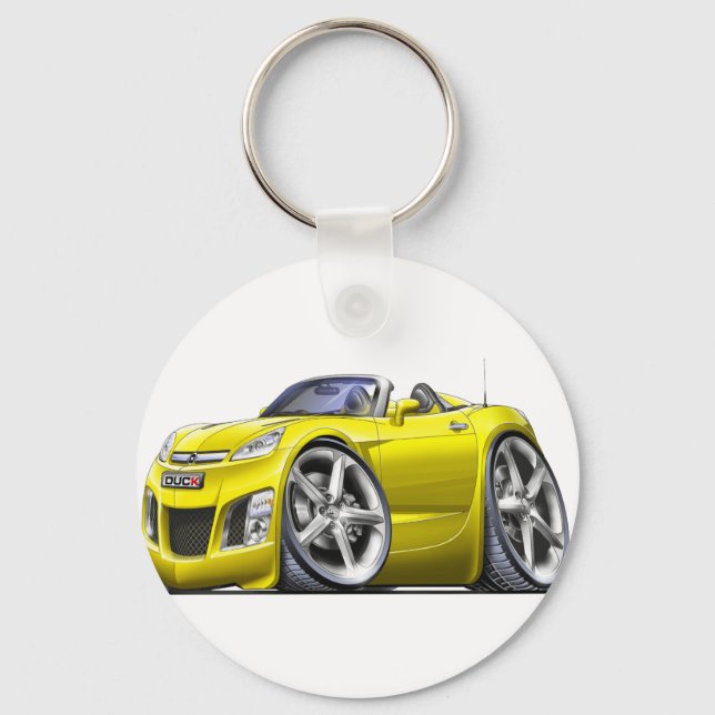 Sky Yellow Car Keychain (Front)