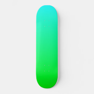 SkyBlue and green Gradient Skateboard Deck