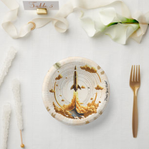 "Skybound Odyssey" Paper Plate