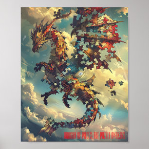 Skybound Puzzle Dragon Poster