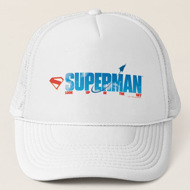 Skybound Superman Silhouette Trucker Hat (Front)