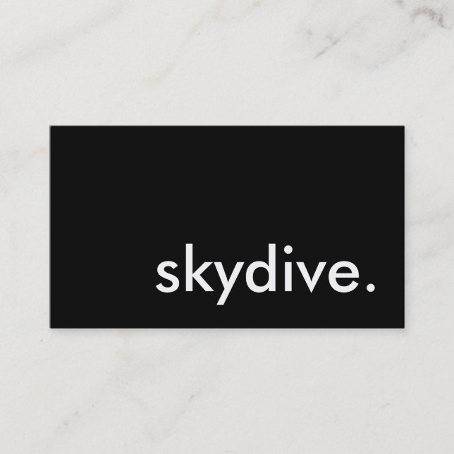 skydive. business card (Front)