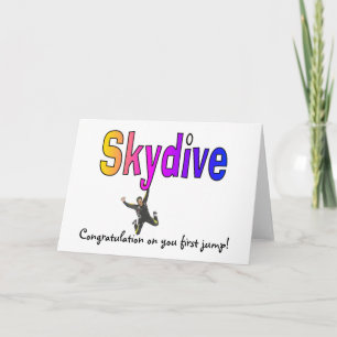 Skydive-Congratulation on you first jump! Card