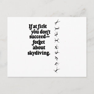 Skydive Fail Postcard