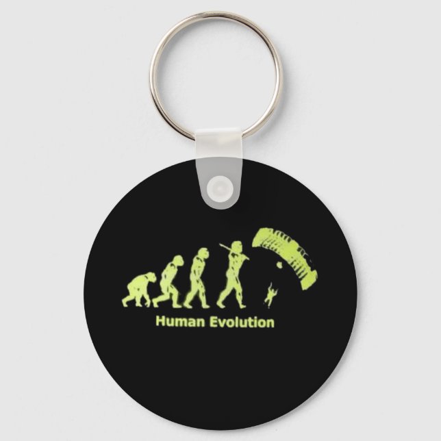 SkyDive Human Evolution Keychain (Front)