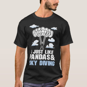 Skydive Parachute Parachutist Skydiver Skydiving   T-Shirt