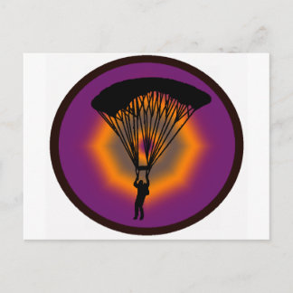 SKYDIVE PURPLE SKIES POSTCARD