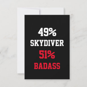 Skydiver Badass Card
