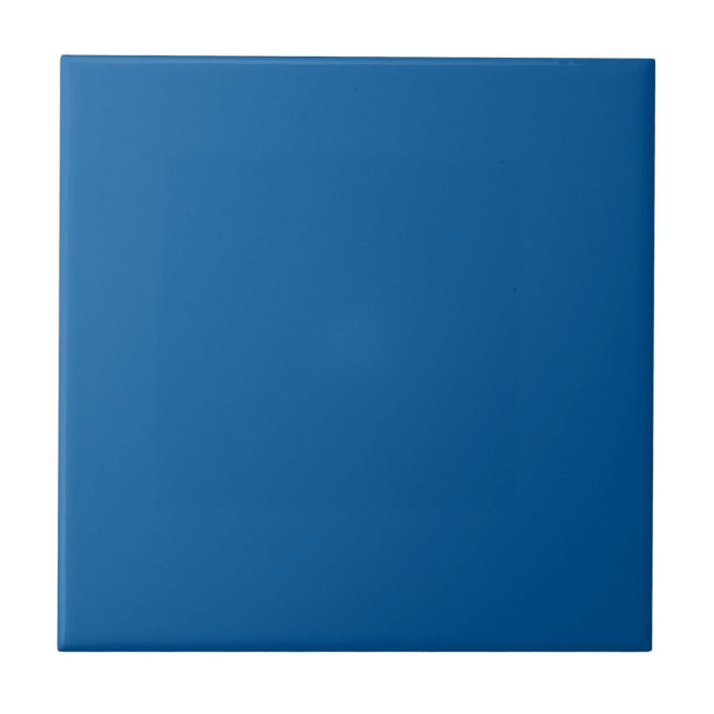 Skydiver Blue, Solid Colour Royal Blue Tile (Front)