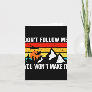 Skydiver Dont Follow Me I Do Stud Things Skydivi Card