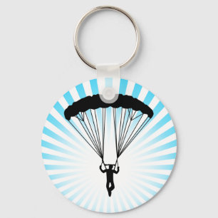 skydiver silhouette keychain