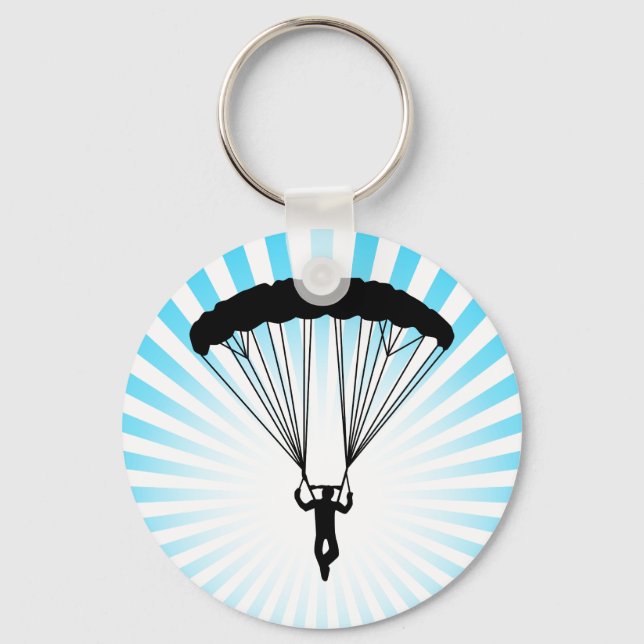skydiver silhouette keychain (Front)