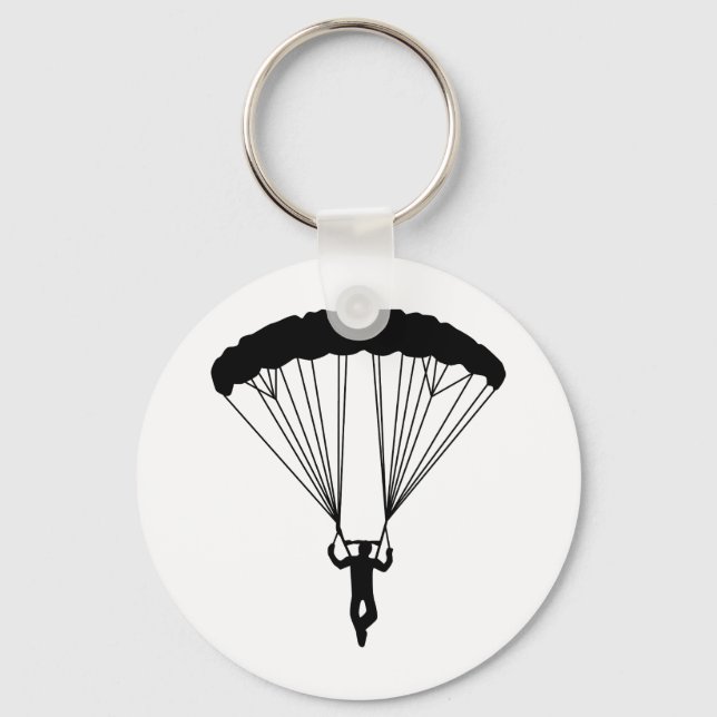 skydiver silhouette keychain (Front)