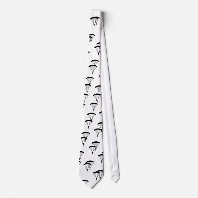 skydiver silhouette tie (Front)